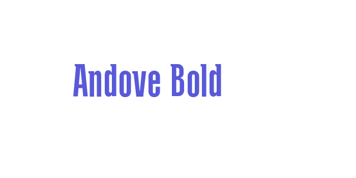 Andove Bold Font Download