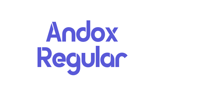 Andox Regular Font