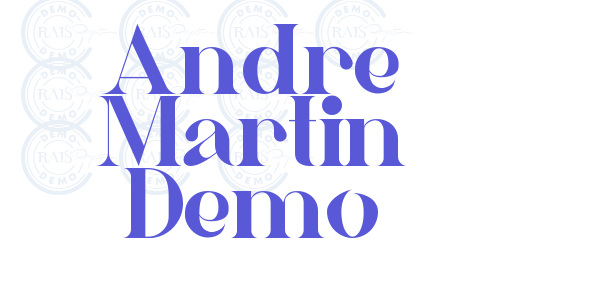 Andre Martin Demo font free