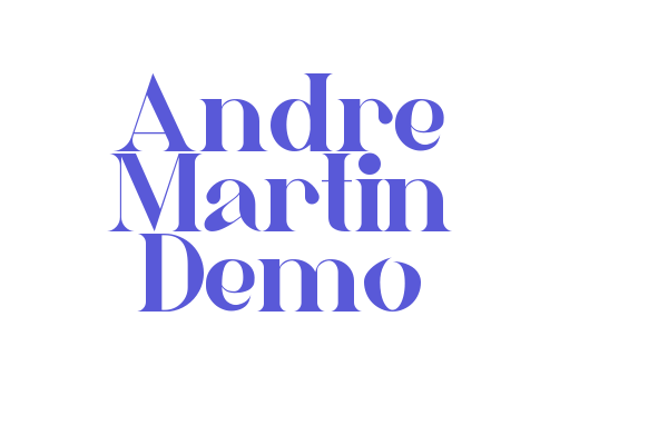 Andre Martin Demo Font