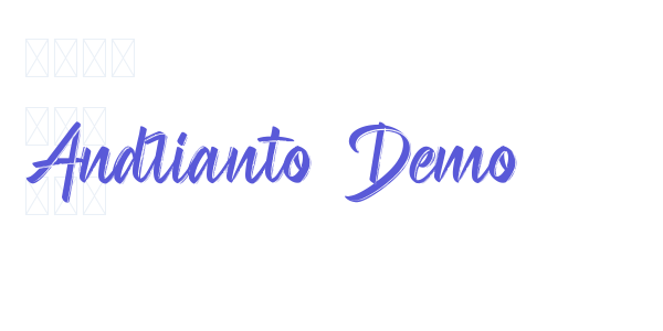 Andrianto Demo font free