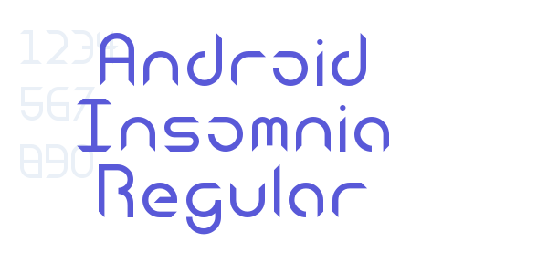 Android Insomnia Regular font free