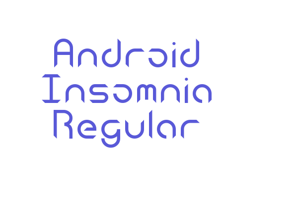 Android Insomnia Regular Font