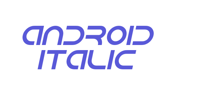 Android Italic Font Download