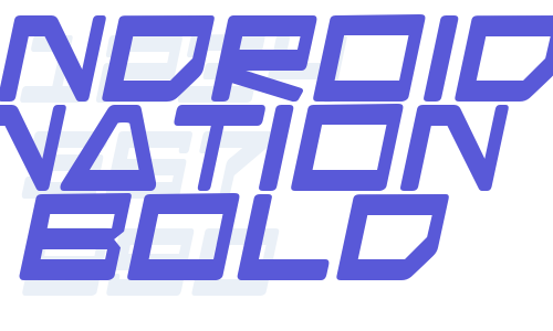 Android Nation Bold Font Download