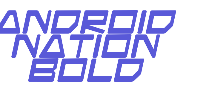 Android Nation Bold Font Download