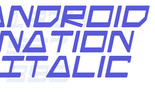 Android Nation Italic Font Download