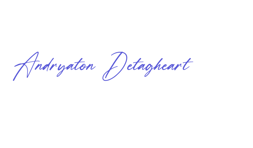 Andryaton Detagheart Font