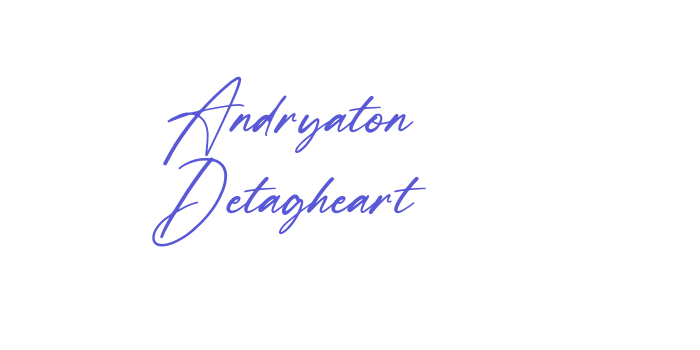 Andryaton Detagheart Font Download