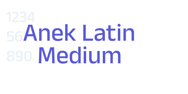 Anek Latin Medium font free