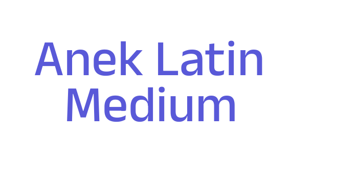 Anek Latin Medium Font