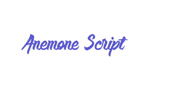 Anemone Script Font Download