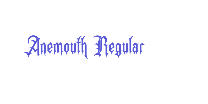 Anemouth Regular Font Download