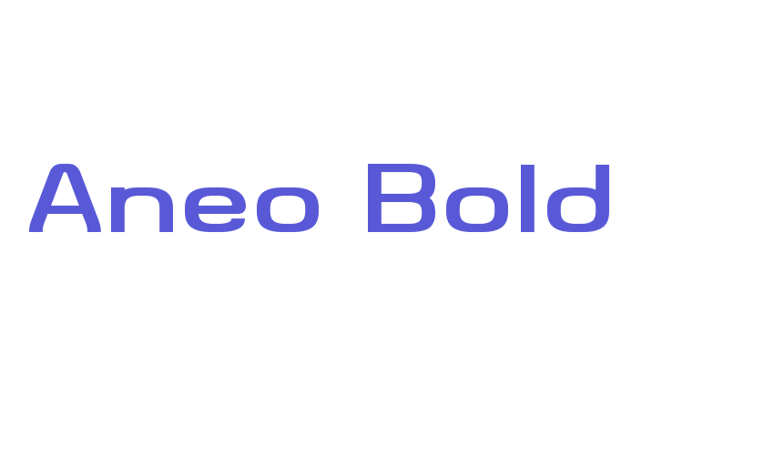 Aneo Bold Font Download