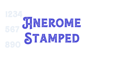 Anerome Stamped-font-download
