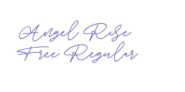 Angel Rise Free Regular Font Download