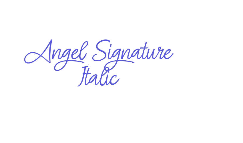 Angel Signature Italic Font Download