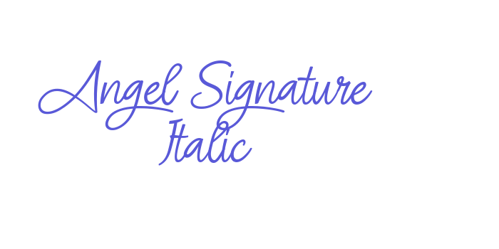 Angel Signature Italic Font Download