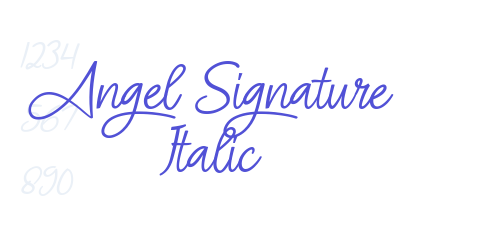 Angel Signature Italic-font-download