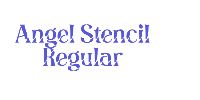 Angel Stencil Regular Font Download