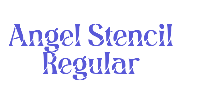 Angel Stencil Regular Font