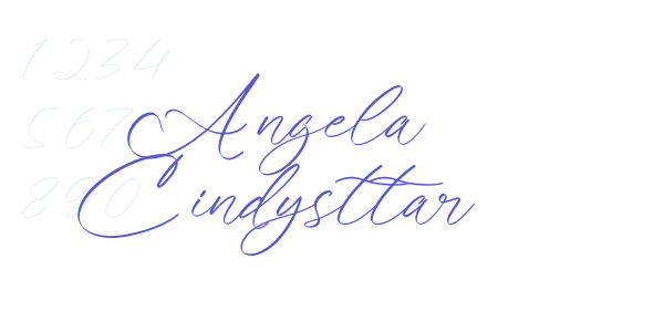 Angela Cindysttar font free