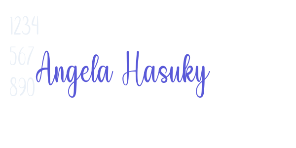 Angela Hasuky font free