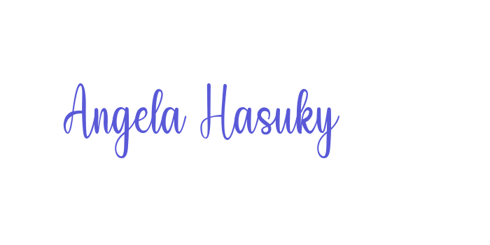 Angela Hasuky Font Download