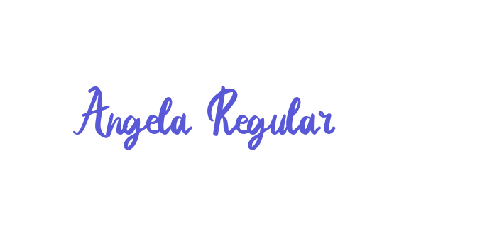 Angela Regular Font Download