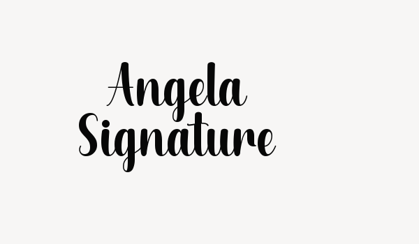 Angela Signature Font