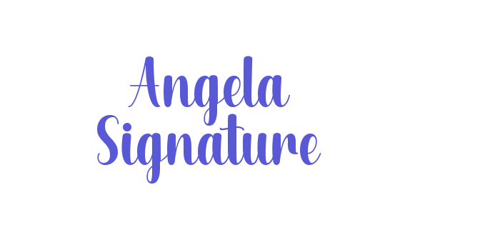 Angela Signature Font Download