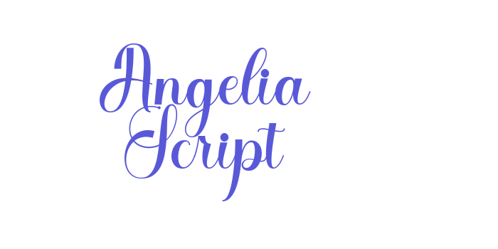 Angelia Script Font