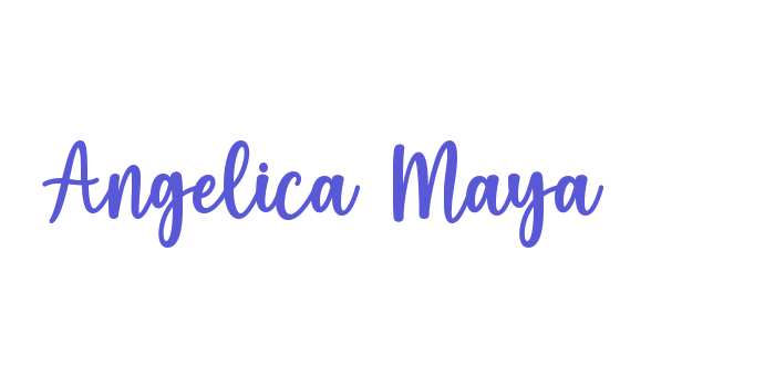 Angelica Maya Font Download