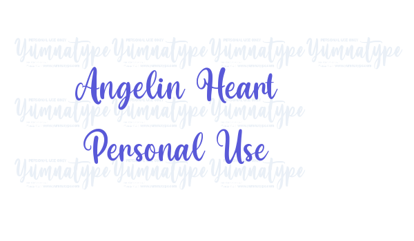 Angelin Heart Personal Use Font