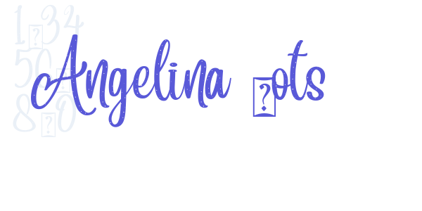 Angelina Dots font free