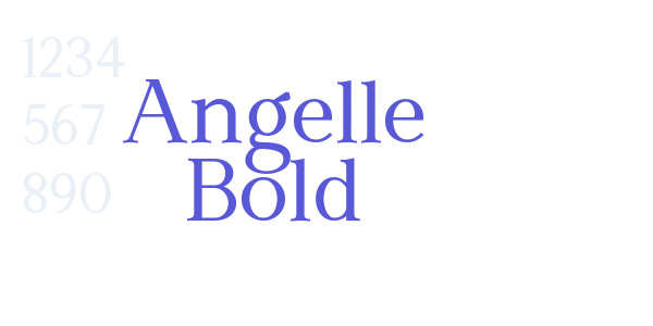 Angelle Bold font free