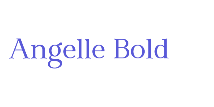 Angelle Bold Font Download