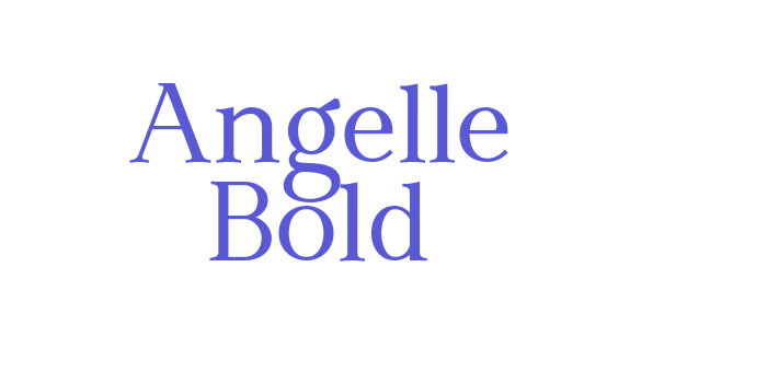 Angelle Bold Font