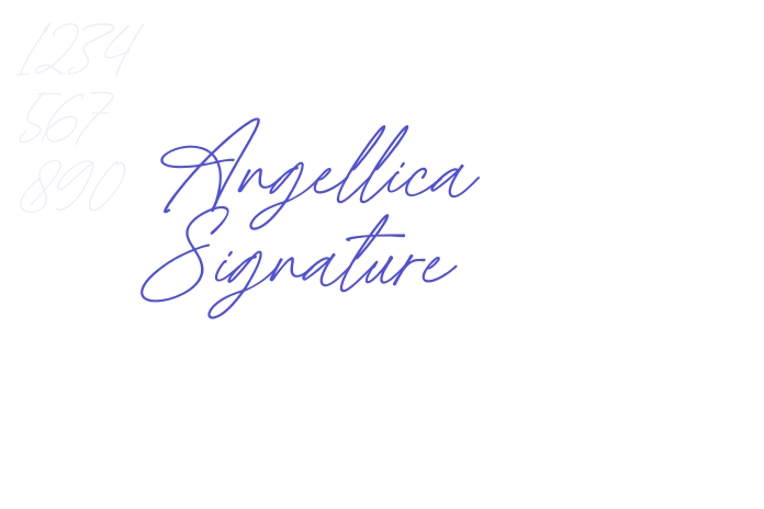 Angellica Signature font download