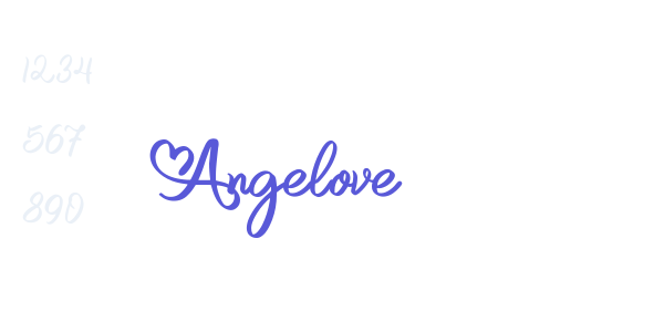 Angelove font free