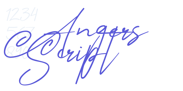 Angers Script font free