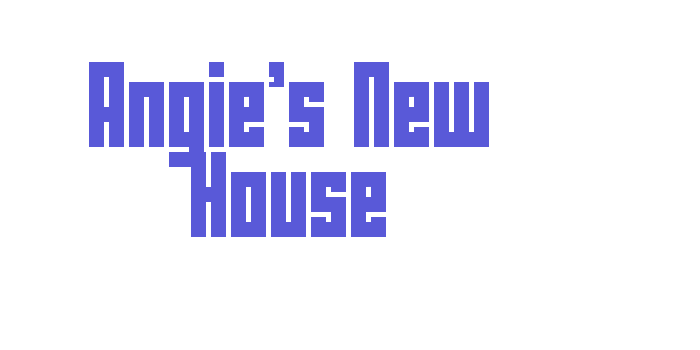 Angie’s New House Font