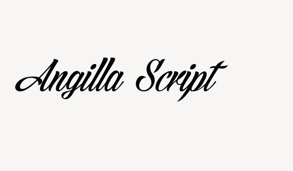 Angilla Script Font