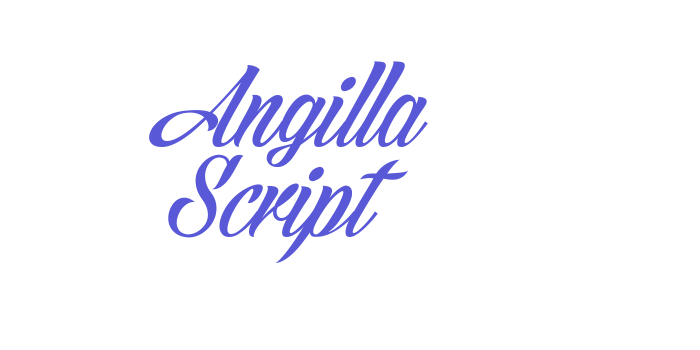 Angilla Script Font