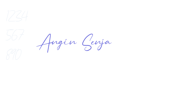 Angin Senja font free