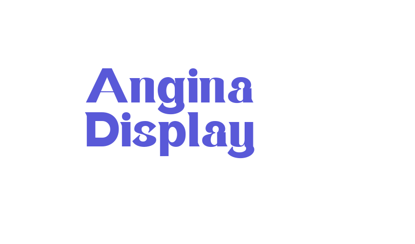 Angina Display Font Download