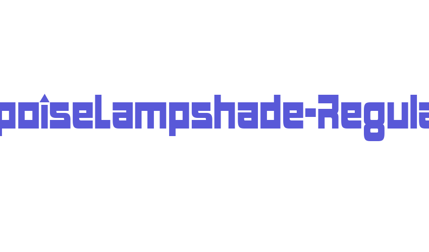 AnglepoiseLampshade-Regular Font