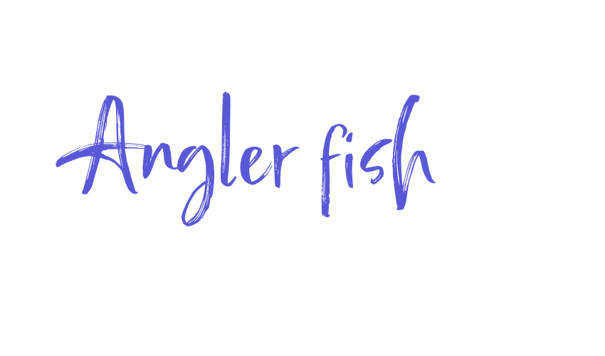 Angler fish Font