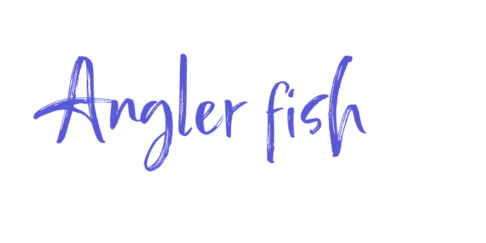 Angler fish Font Download