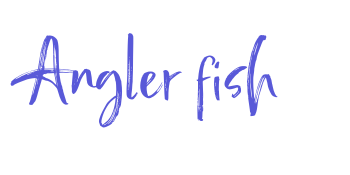 Angler fish Font